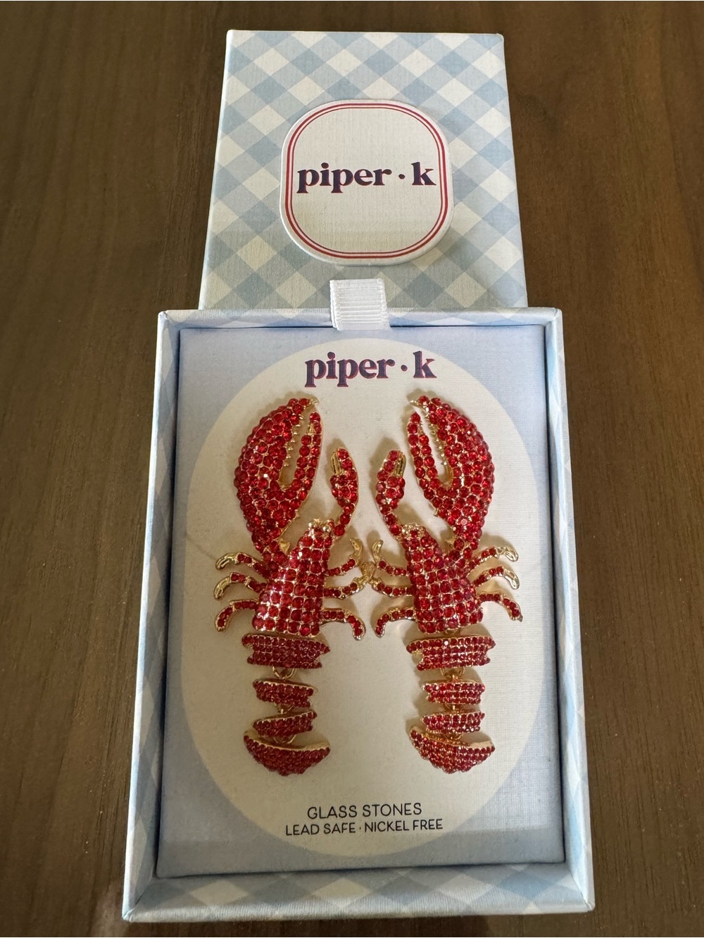 PIPER K Lobster Earrings .